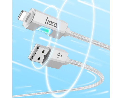Дата кабель Hoco U123 Regent colorful 2.4A USB to Lightning (1.2m) (00000069106_2)