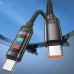 Дата кабель Hoco U126 Lantern 100W Type-C to Type-C (1.2m) (00000069112_1)