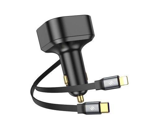 АЗУ Hoco NZ13 Clever PD30W with telescopic cable Type-C to Lightning (00000069113_1)