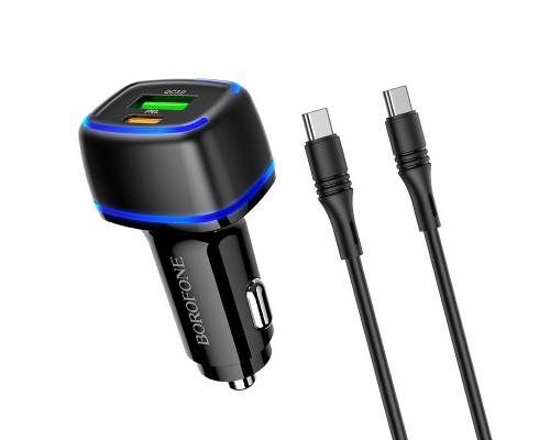 АЗУ Borofone BZ14A PD20W+QC3.0 (1Type-C/1USB/3A) + Type-C to Type-C (00000056329_1)
