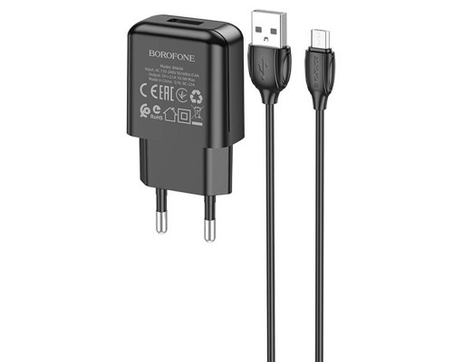 СЗУ Borofone BA64A Single port + MicroUSB (00000056919_2)