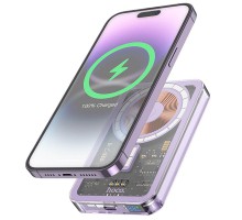 Портативное ЗУ Power Bank Hoco Q14 Ice Crystal PD20W с БЗУ 5000 mAh (00000068372_3)