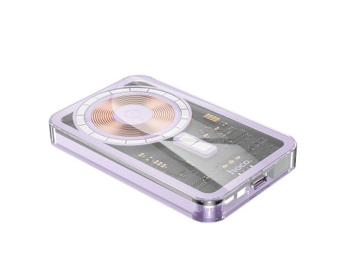Портативное ЗУ Power Bank Hoco Q14 Ice Crystal PD20W с БЗУ 5000 mAh (00000068372_3)