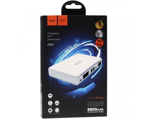 Источник бесперебойного питания Hoco DB25 Smart Mini UPS для роутеров 5V/9V/12V 8800 mAh (00000065822_1)