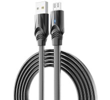 Дата кабель Borofone BU12 Synergy USB to MicroUSB (1.2m) (00000055365_1)