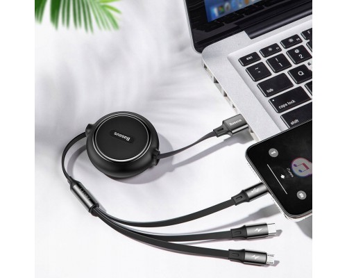 Дата кабель Baseus Golden Loop 3-in-1 (1.2m) (CAMLT-JH) (00000035167_1)