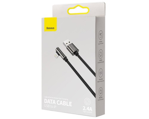 Дата кабель Baseus Legend Series Elbow USB to Lightning 2.4A (1m) (CALCS-01) (00000063704_1)