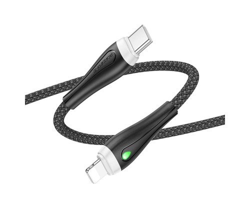 Дата кабель Borofone BX100 Advantage 27W Type-C to Lightning (1m) (00000067643_1)