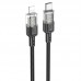 Дата кабель Hoco U129 Spirit Transparent Type-C to Lightning 27W (1.2m) (00000071090_2)