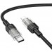 Дата кабель Hoco U129 Spirit Transparent Type-C to Lightning 27W (1.2m) (00000071090_2)