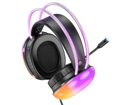 Накладные наушники Hoco W109 Rich gaming (USB+3.5mm/2m) (00000067607_1)