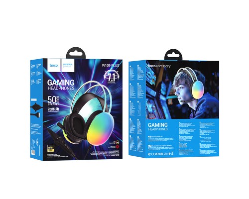 Накладные наушники Hoco W109 Plus Rich USB7.1 channel gaming (USB/2m) (00000067608_1)