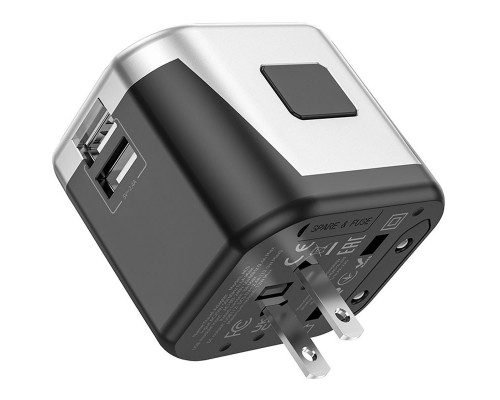 СЗУ Hoco AC5 Level 2USB+Socket (00000066106_1)