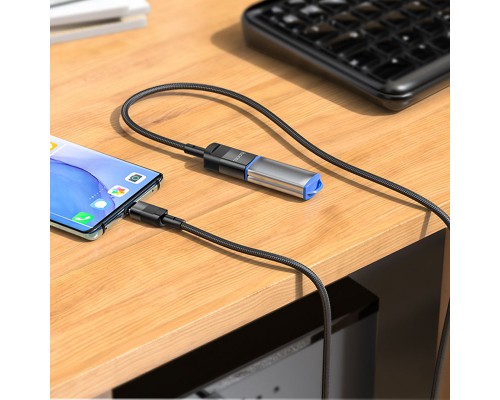 Переходник Hoco U107 Type-C male to USB female USB3.0 (00000066109_1)