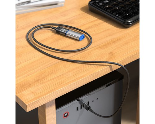 Переходник Hoco U107 USB male to USB female USB3.0 (00000066110_1)