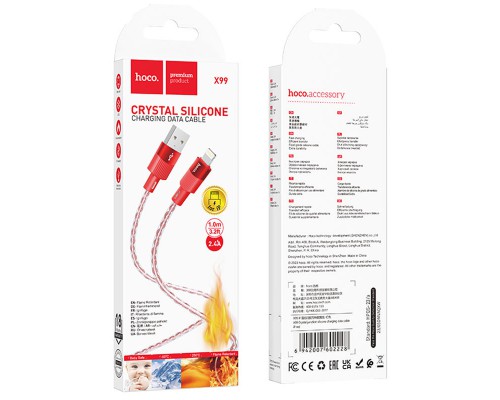 Дата кабель Hoco X99 Crystal Junction USB to Lightning (1.2m) (00000066112_2)