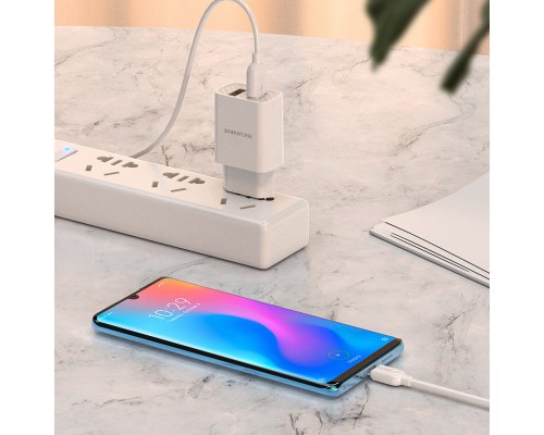 СЗУ Borofone BA53A Powerway (2USB/2.1A) + Type-C (00000055347_2)