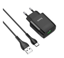 СЗУ Hoco C72Q Glorious QC3.0 18W (1USB/3A) + Type-C (00000041732_2)