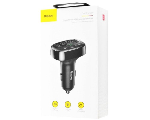 АЗУ Baseus Bluetooth FM Launcher Standart Edition 2.4A 2USB (00000037595_1)