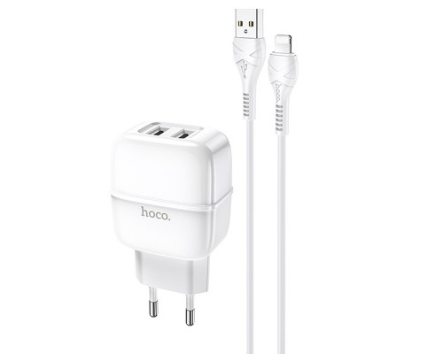 СЗУ Hoco C77A (2USB/2.4A) + Lightning (00000039231_1)
