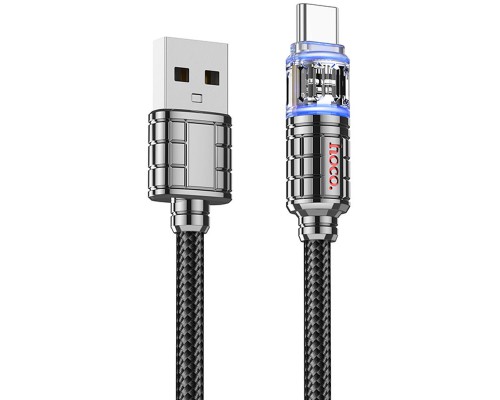Дата кабель Hoco U122 Lantern Transparent Discovery Edition USB to Type-C (00000066070_1)
