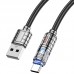 Дата кабель Hoco U122 Lantern Transparent Discovery Edition USB to Type-C (00000066070_1)