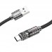 Дата кабель Hoco U122 Lantern Transparent Discovery Edition USB to Type-C (00000066070_1)