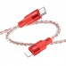 Дата кабель Hoco X99 Crystal Junction PD 27W Type-C to Lightning (1.2m) (00000066072_1)