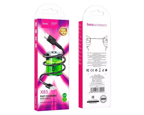 Дата кабель Hoco X83 Victory USB to Type-C (1m) (00000066075_1)