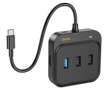 Переходник HUB Hoco HB37 Easy link 6-in-1 Multiport Adapter (HDTV+RJ45+USB3.0+USB2.0*2+PD100W) (00000066078_1)