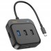 Переходник HUB Hoco HB37 Easy link 6-in-1 Multiport Adapter (HDTV+RJ45+USB3.0+USB2.0*2+PD100W) (00000066078_1)