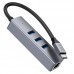Переходник HUB Hoco HB34 Easy link Type-C Gigabit network adapter (Type-C to USB3.0*3+RJ45) (00000066079_1)