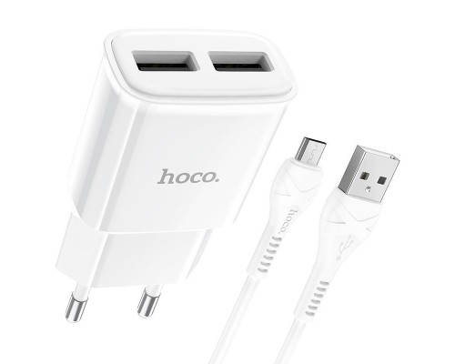 СЗУ HOCO C88A (2USB/2.4A) + MicroUSB (00000055845_1)