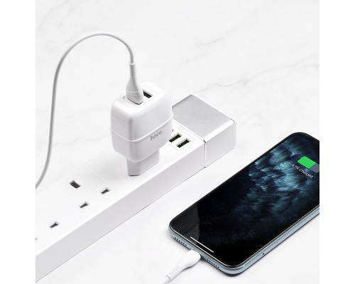 СЗУ Hoco C77A (2USB/2.4A) + Lightning (00000039231_1)