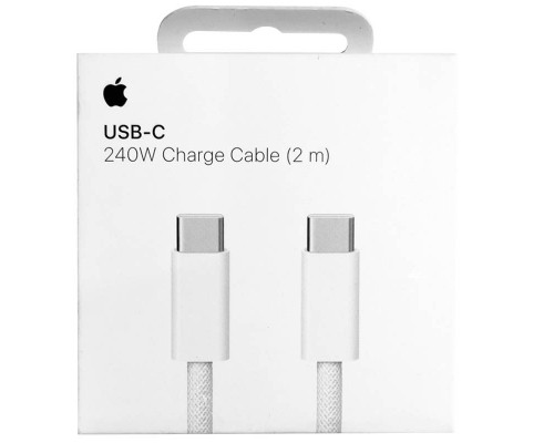 Дата кабель USB-C to USB-C FineWoven 240W for Apple (AAA) (2m) (box) (00000076418_1)