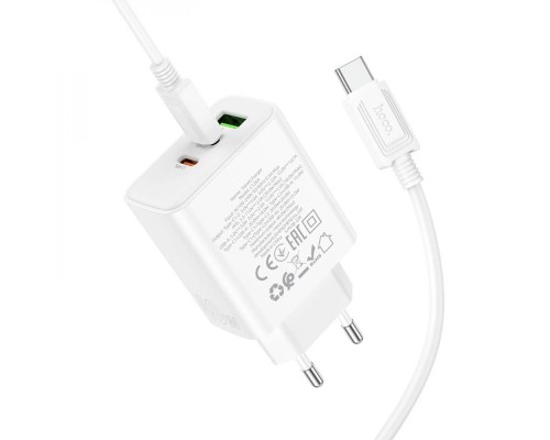 СЗУ Hoco C126A PD40W+QC3.0 (1USB/2Type-C) + Type-C to Type-C (00000068933_1)