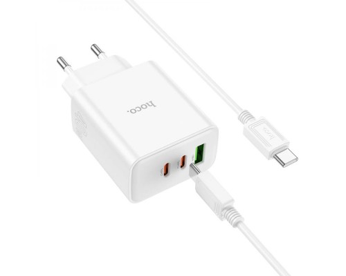 СЗУ Hoco C126A PD40W+QC3.0 (1USB/2Type-C) + Type-C to Type-C (00000068933_1)