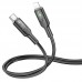 Дата кабель Hoco U120 Transparent explore intelligent power-off PD 27W Type-C to Lightning (1.2m) (00000066086_2)