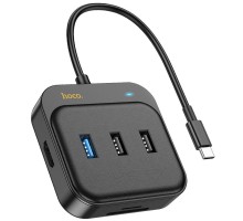 Переходник HUB Hoco HB38 Easy link 7-in-1 Multiport Adapter(HDTV+SD/TF+USB3.0+USB2.0*2+PD100W) (00000066121_1)