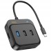 Переходник HUB Hoco HB38 Easy link 7-in-1 Multiport Adapter(HDTV+SD/TF+USB3.0+USB2.0*2+PD100W) (00000066121_1)