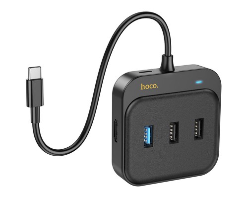 Переходник HUB Hoco HB38 Easy link 7-in-1 Multiport Adapter(HDTV+SD/TF+USB3.0+USB2.0*2+PD100W) (00000066121_1)