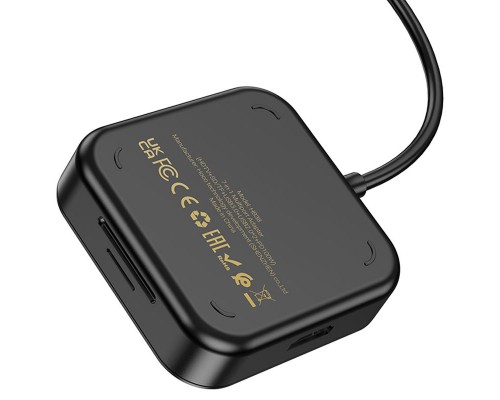 Переходник HUB Hoco HB38 Easy link 7-in-1 Multiport Adapter(HDTV+SD/TF+USB3.0+USB2.0*2+PD100W) (00000066121_1)