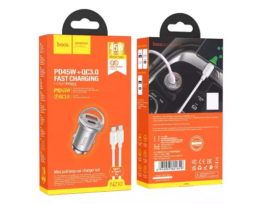 АЗУ Hoco NZ10 Handy PD45W+QC3.0 + Type-C to Type-C (00000066122_1)