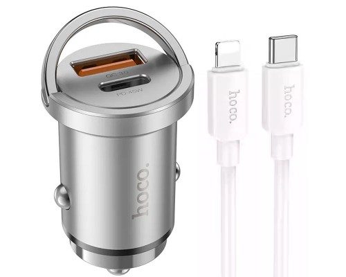 АЗУ Hoco NZ10 Handy PD45W+QC3.0 + Type-C to Lightning (00000066123_1)