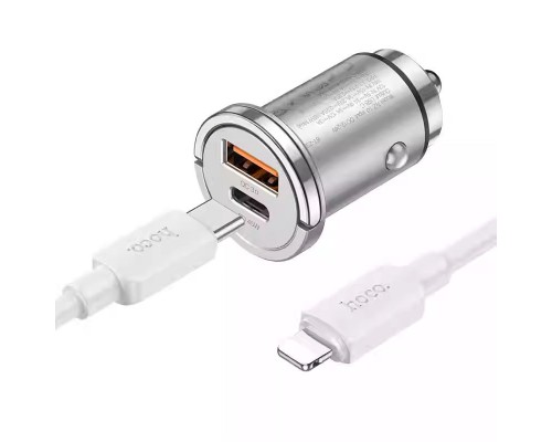 АЗУ Hoco NZ10 Handy PD45W+QC3.0 + Type-C to Lightning (00000066123_1)