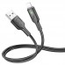 Дата кабель Hoco U120 Transparent explore intelligent power-off USB to Lightning (1.2m) (00000066124_1)
