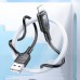 Дата кабель Hoco U120 Transparent explore intelligent power-off USB to Lightning (1.2m) (00000066124_1)