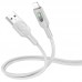 Дата кабель Hoco U120 Transparent explore intelligent power-off USB to Lightning (1.2m) (00000066124_2)