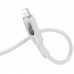 Дата кабель Hoco U120 Transparent explore intelligent power-off USB to Lightning (1.2m) (00000066124_2)
