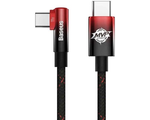 Дата кабель Baseus MVP 2 Elbow-shaped Type-C to Type-C 100W (2m) (CAVP000720) (00000063709_1)
